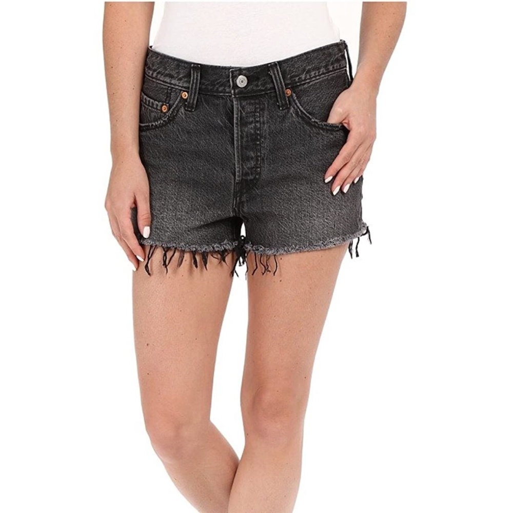 levis 501 black denim shorts [size 26 / 2]